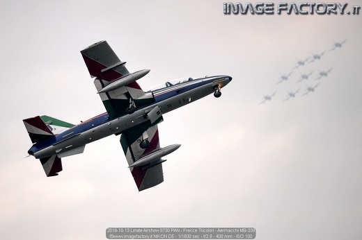 2019-10-13 Linate Airshow 8730 PAN - Frecce Tricolori - Aermacchi MB-339